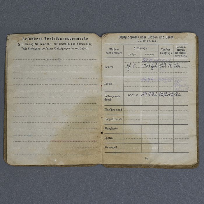 SH36 Early Soldbuch for Heer DAK Panzergrenadier — image 7
