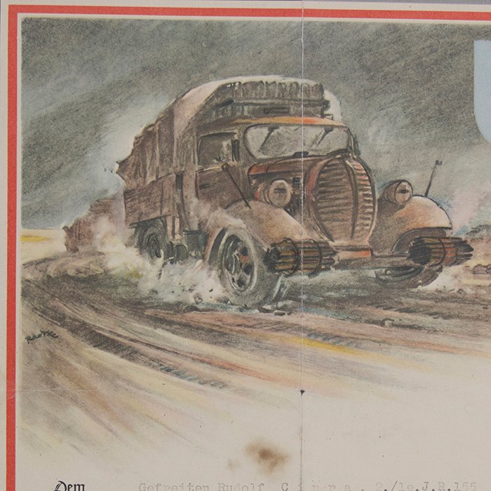 LFE1 Heer DAK driver's certificate awarded to a member of the 90th Light Division — image 3