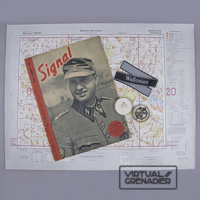 SFZ60 Set of items relating to the SS Volunteer Sturmbrigade Wallonien, the Tcherkassy battle and Leon Degrelle — image 2