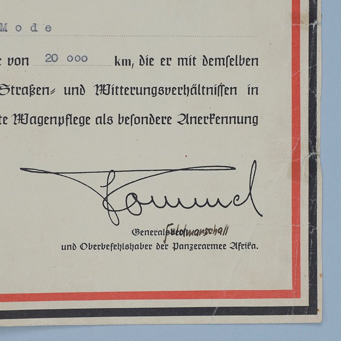 HES260 Heer DAK driver's certificate awarded to an Obergefreiter — image 5