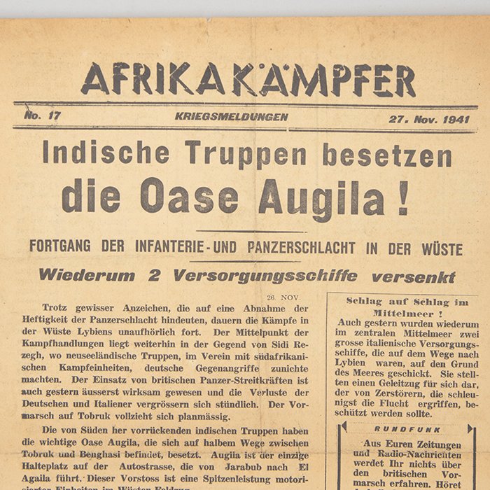 HES243 Issue of the Afrikakämpfer for 27 Nov. 1941 — image 3
