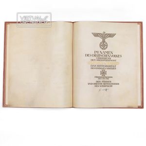 MGA10 Ritterkreuz Mappe for Heer Infanterie Oberstleutnant Hermann von Borries