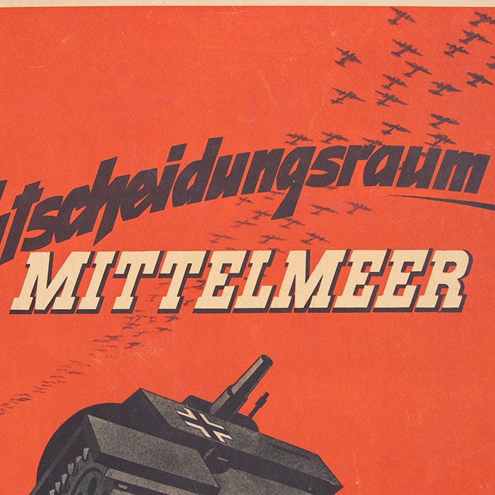 GAR21 Rare medium format propaganda poster Enstscheidungsraum Mittelmeer — image 3