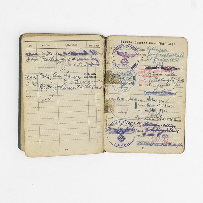 DMA17 Luftwaffe Soldbuch and associated papers for a Kanonier — image 15