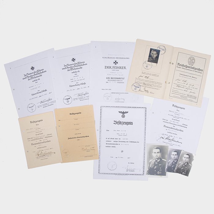 PTA14 Incredible grouping pertaining to Heer Ritterkreuzträger Hauptmann Hans Loth, captured at Stalingrad, to include formal Hitler signed Knights Cross document — image 16