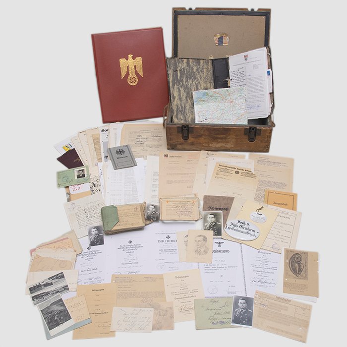 PTA14 Incredible grouping pertaining to Heer Ritterkreuzträger Hauptmann Hans Loth, captured at Stalingrad, to include formal Hitler signed Knights Cross document — image 3