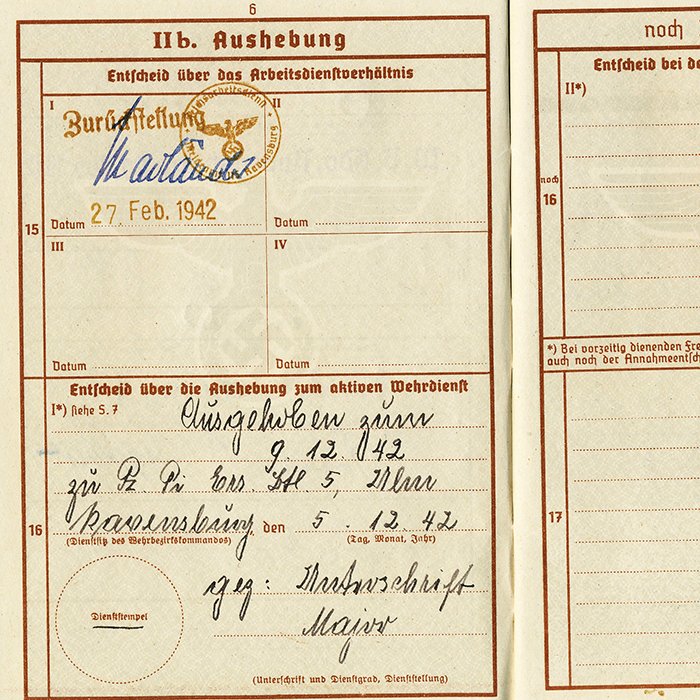 SJA75 Wehrpass for a young Heer Panzerpionier killed during Operation Zitadelle — image 6