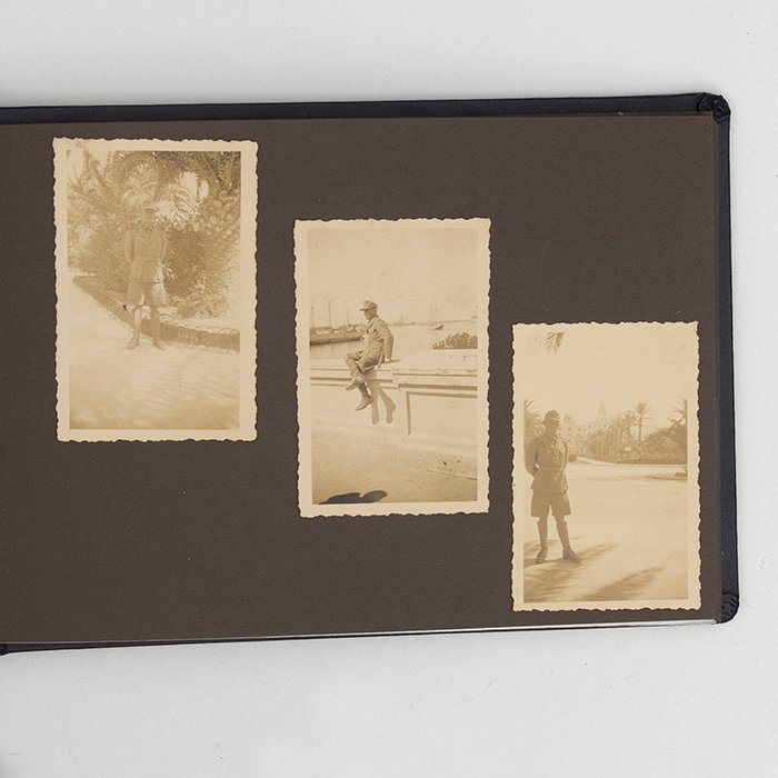 JDC5 Set of theatre made finger ring, photo album and maps pertaining to a Heer member of the DAK — image 20