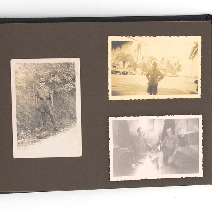 JDC5 Set of theatre made finger ring, photo album and maps pertaining to a Heer member of the DAK — image 22