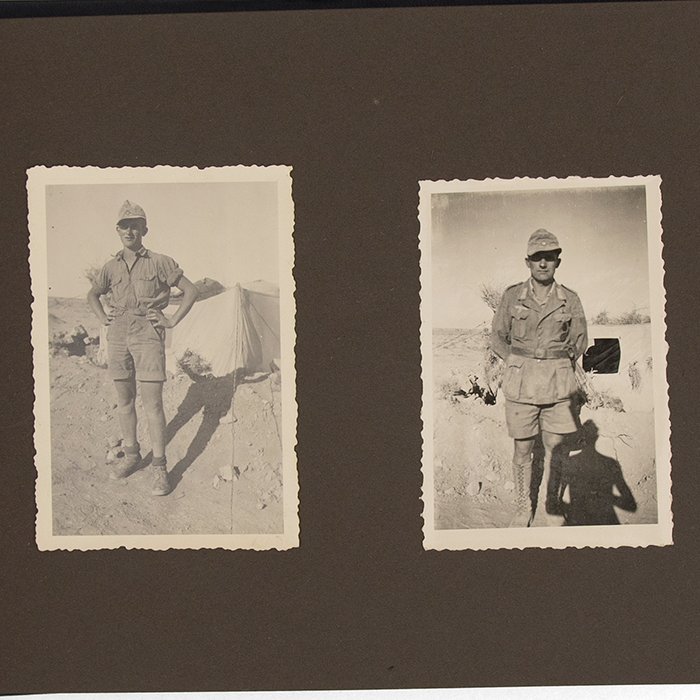 JDC5 Set of theatre made finger ring, photo album and maps pertaining to a Heer member of the DAK — image 24