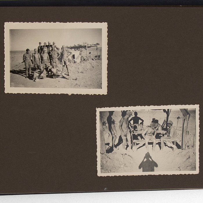 JDC5 Set of theatre made finger ring, photo album and maps pertaining to a Heer member of the DAK — image 26