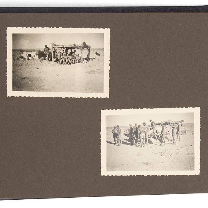 JDC5 Set of theatre made finger ring, photo album and maps pertaining to a Heer member of the DAK — image 27