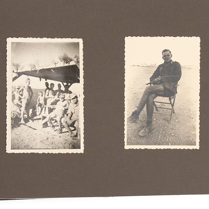 JDC5 Set of theatre made finger ring, photo album and maps pertaining to a Heer member of the DAK — image 28