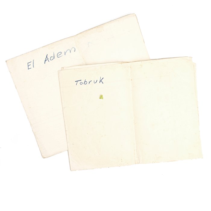 JDC5 Set of theatre made finger ring, photo album and maps pertaining to a Heer member of the DAK — image 30