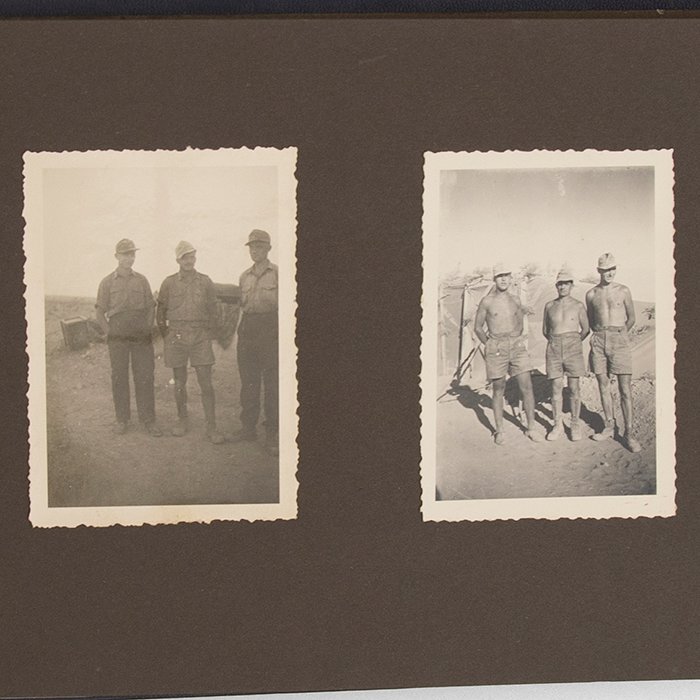 JDC5 Set of theatre made finger ring, photo album and maps pertaining to a Heer member of the DAK — image 32