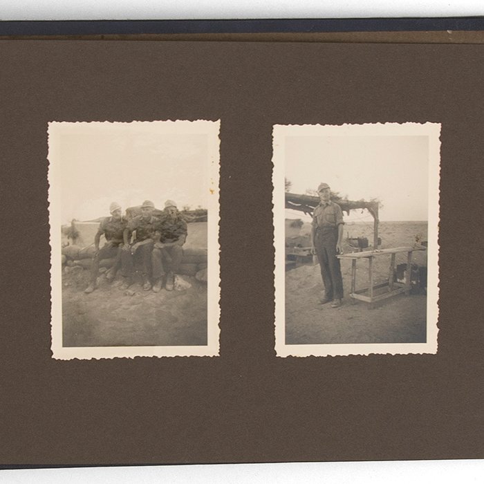 JDC5 Set of theatre made finger ring, photo album and maps pertaining to a Heer member of the DAK — image 34