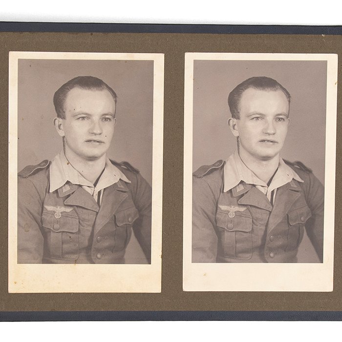 JDC5 Set of theatre made finger ring, photo album and maps pertaining to a Heer member of the DAK — image 35