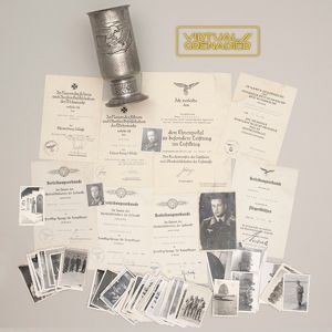 LRH12 Comprehensive Luftwaffe Ehrenpokal grouping for an Obergefreiter and Bordschütze …