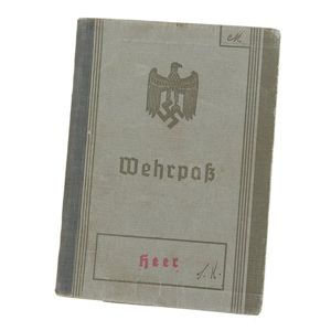 PDA100 Clean Wehrpass for a Volksdeutsch having served in Infanterie …