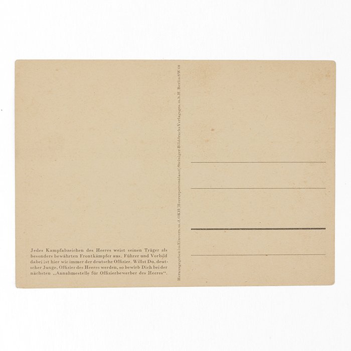 BSA63 Color postcard honoring the award of the Afrika campaign sleeveband — image 3