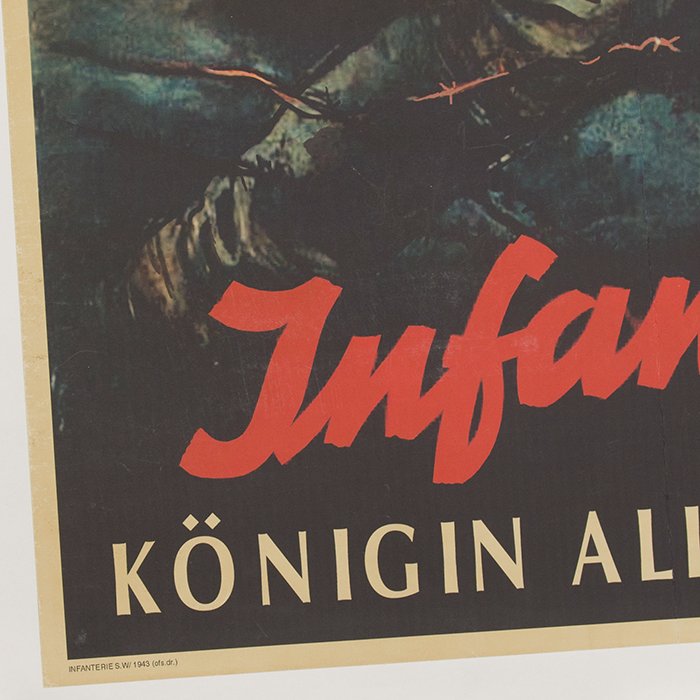 DJA13 Original large format iconic propaganda poster Infanterie, Königin Aller Waffen — image 5
