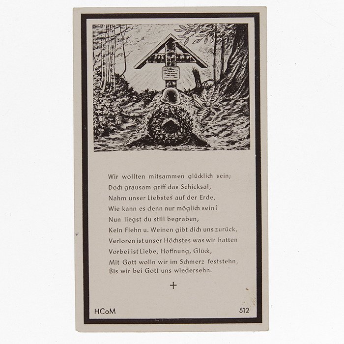 AHJ70 Death notice for a Luftwaffe Feldwebel from a Fallschirm-sturm-Regiment — image 3