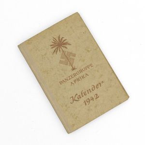 SBA13 1942 dated pocket calendar for Panzergruppe Afrika with entries