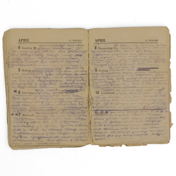 SBA12 Unique Panzerarmee Afrika 1943 Kalendar packed with information, examined by the American War Department — image 12