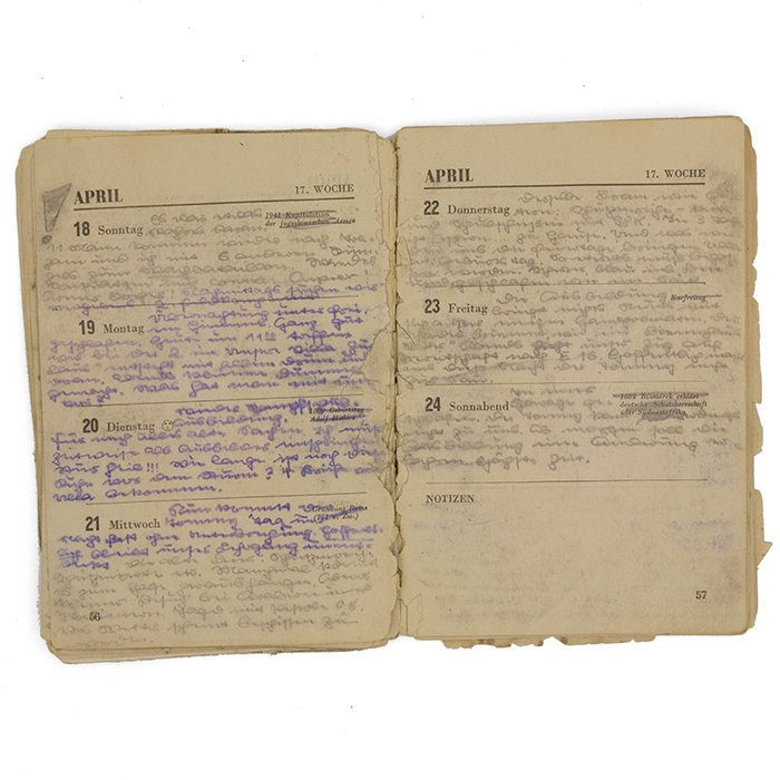 SBA12 Unique Panzerarmee Afrika 1943 Kalendar packed with information, examined by the American War Department — image 13