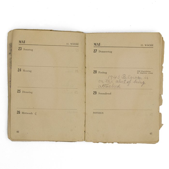 SBA12 Unique Panzerarmee Afrika 1943 Kalendar packed with information, examined by the American War Department — image 17