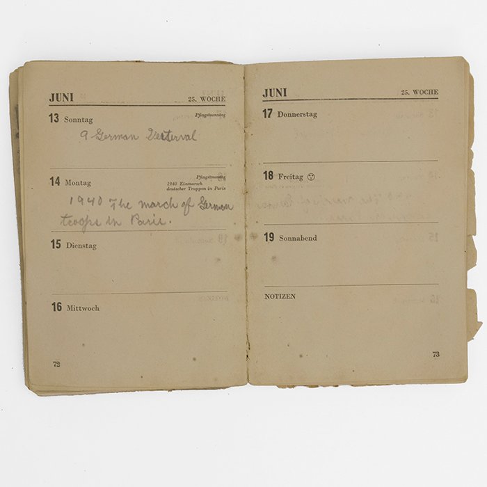 SBA12 Unique Panzerarmee Afrika 1943 Kalendar packed with information, examined by the American War Department — image 19