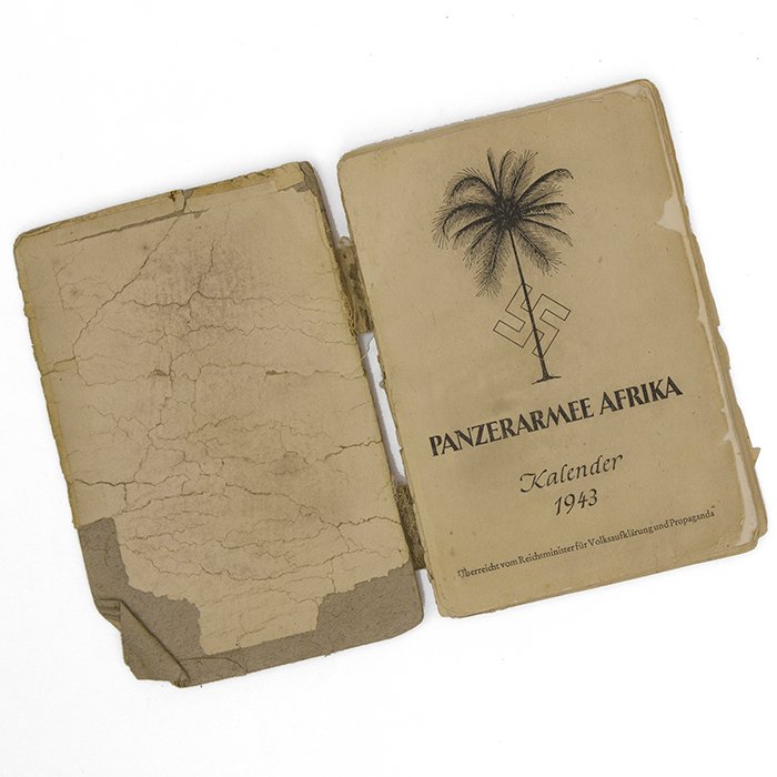 SBA12 Unique Panzerarmee Afrika 1943 Kalendar packed with information, examined by the American War Department — image 5