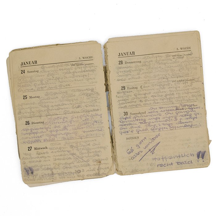 SBA12 Unique Panzerarmee Afrika 1943 Kalendar packed with information, examined by the American War Department — image 7