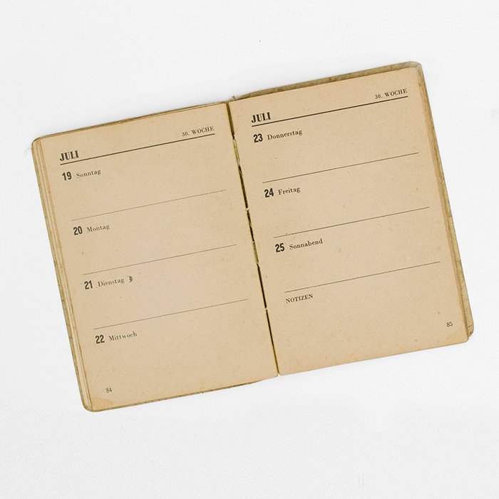 BSA46 1942 dated pocket calendar for Panzergruppe Afrika — image 8