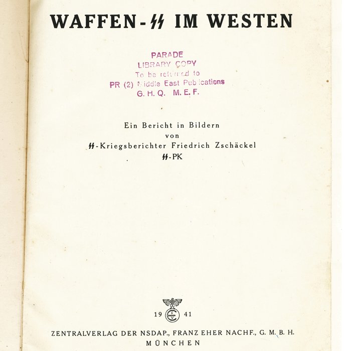 DG2562 Original period book Waffen SS Im Westen — image 3
