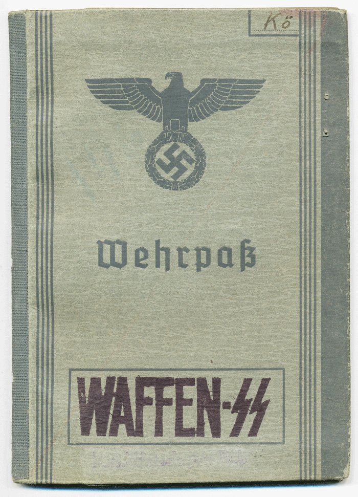 RRA3 Wehrpass and Abschrift for an ethnic German in Waffen SS regiment Deutschland — image 2