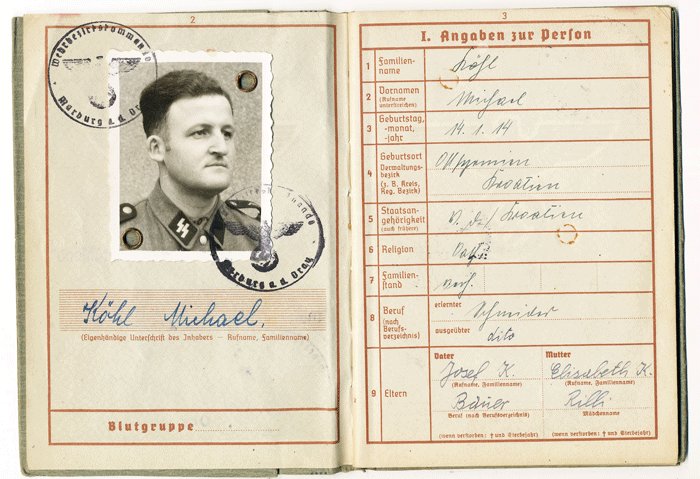 RRA3 Wehrpass and Abschrift for an ethnic German in Waffen SS regiment Deutschland — image 4