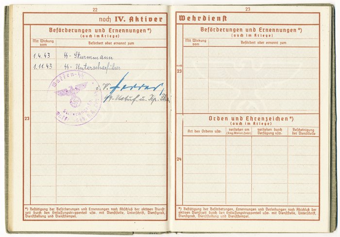 RRA3 Wehrpass and Abschrift for an ethnic German in Waffen SS regiment Deutschland — image 7