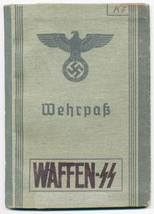 RRA3 Wehrpass and Abschrift for an ethnic German in Waffen …