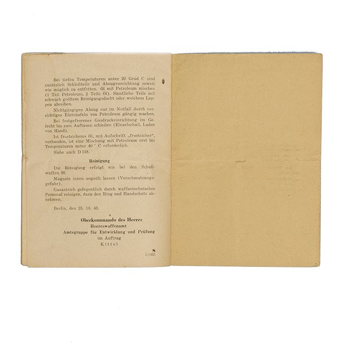 HKA20 First version of manual for Gewehr 43 semi automatic rifle — image 12