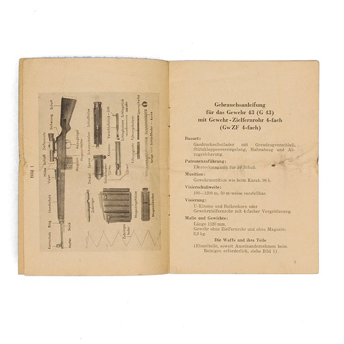 HKA20 First version of manual for Gewehr 43 semi automatic rifle — image 5