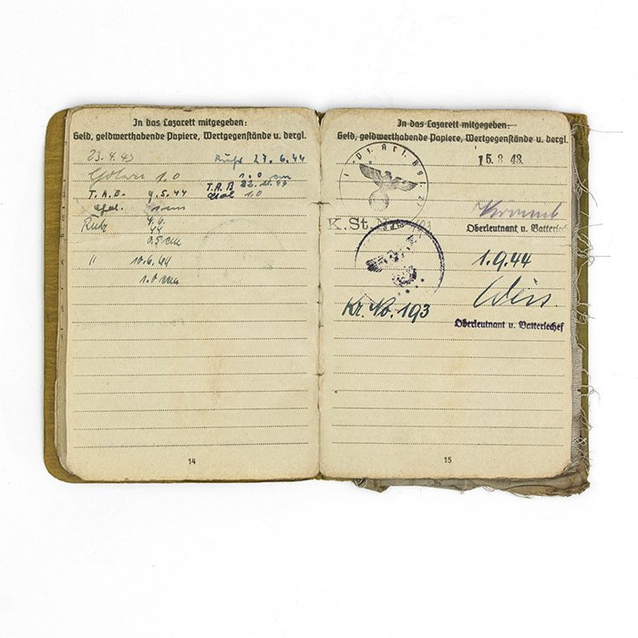 DMA16 Heer Soldbuch and extra papers for a Kanonier with promotions to Unteroffizier — image 11