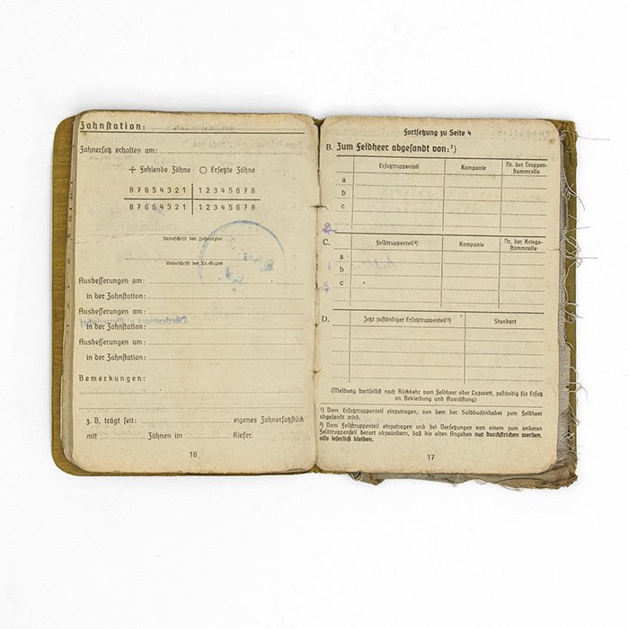 DMA16 Heer Soldbuch and extra papers for a Kanonier with promotions to Unteroffizier — image 12