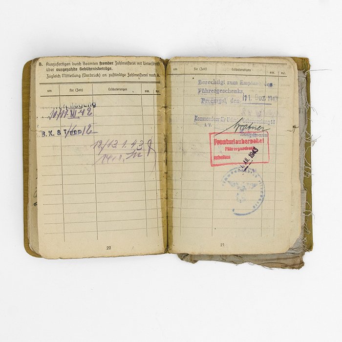 DMA16 Heer Soldbuch and extra papers for a Kanonier with promotions to Unteroffizier — image 14