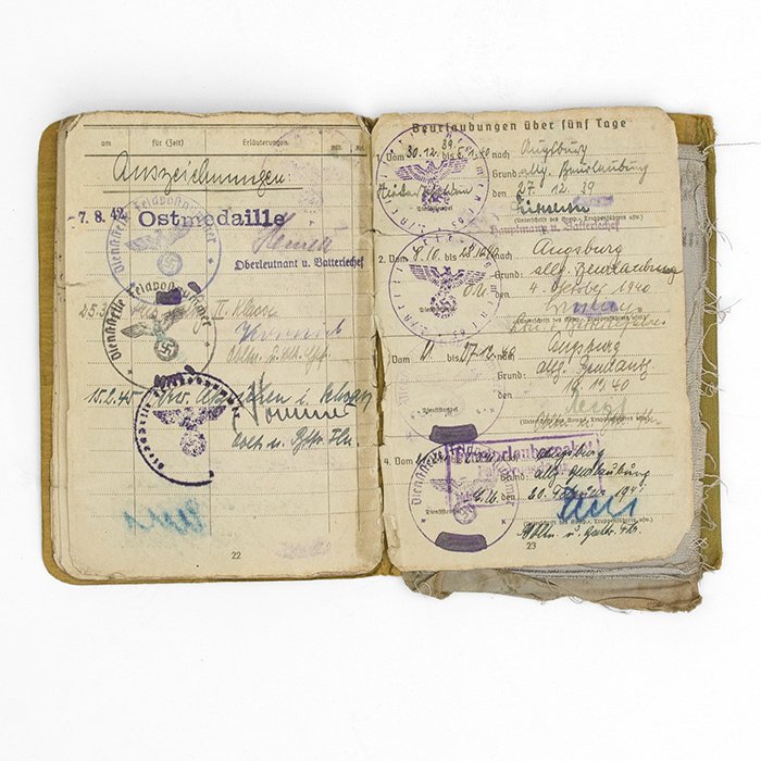 DMA16 Heer Soldbuch and extra papers for a Kanonier with promotions to Unteroffizier — image 15