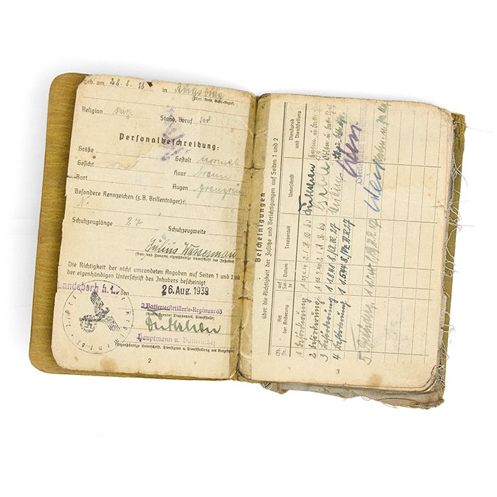 DMA16 Heer Soldbuch and extra papers for a Kanonier with promotions to Unteroffizier — image 5