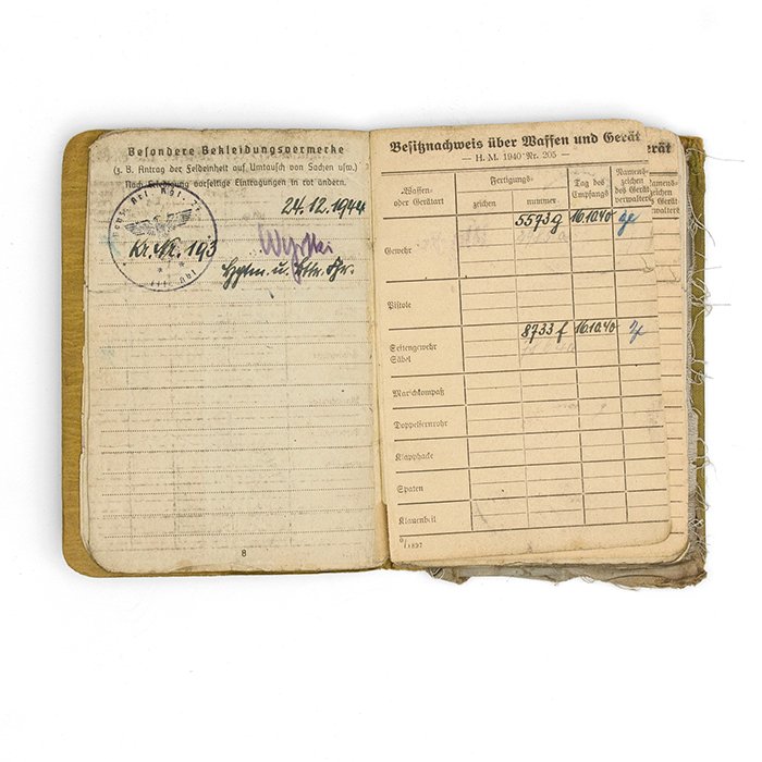 DMA16 Heer Soldbuch and extra papers for a Kanonier with promotions to Unteroffizier — image 8