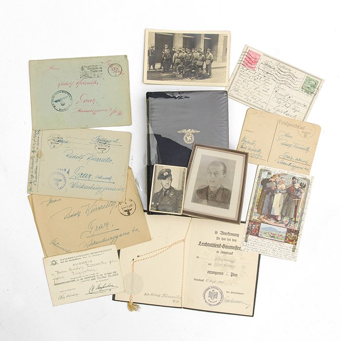 CJA10 Grouping of Micro S&L Knights Cross and associated documents for a Heer armored officer — image 3