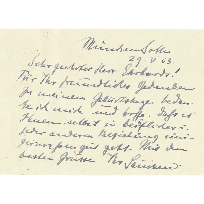 PDA2 Set of three cards sent postwar by Brillantenträger General der Panzertruppen Dietrich von Saucken — image 9