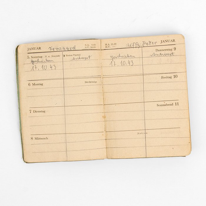 TOA2 1941 dated pocket calendar and notebook for a Heer Unteroffizier with service in Afrika — image 5